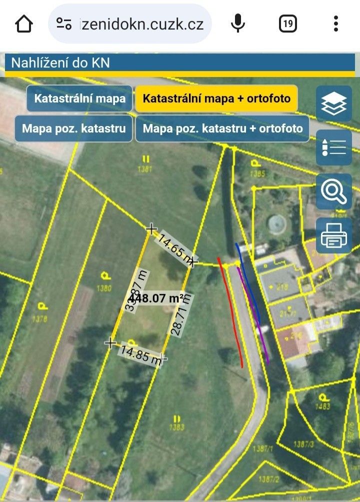 Pozemky pro bydlení, Morkovice-Slížany, 768 33, 450 m²