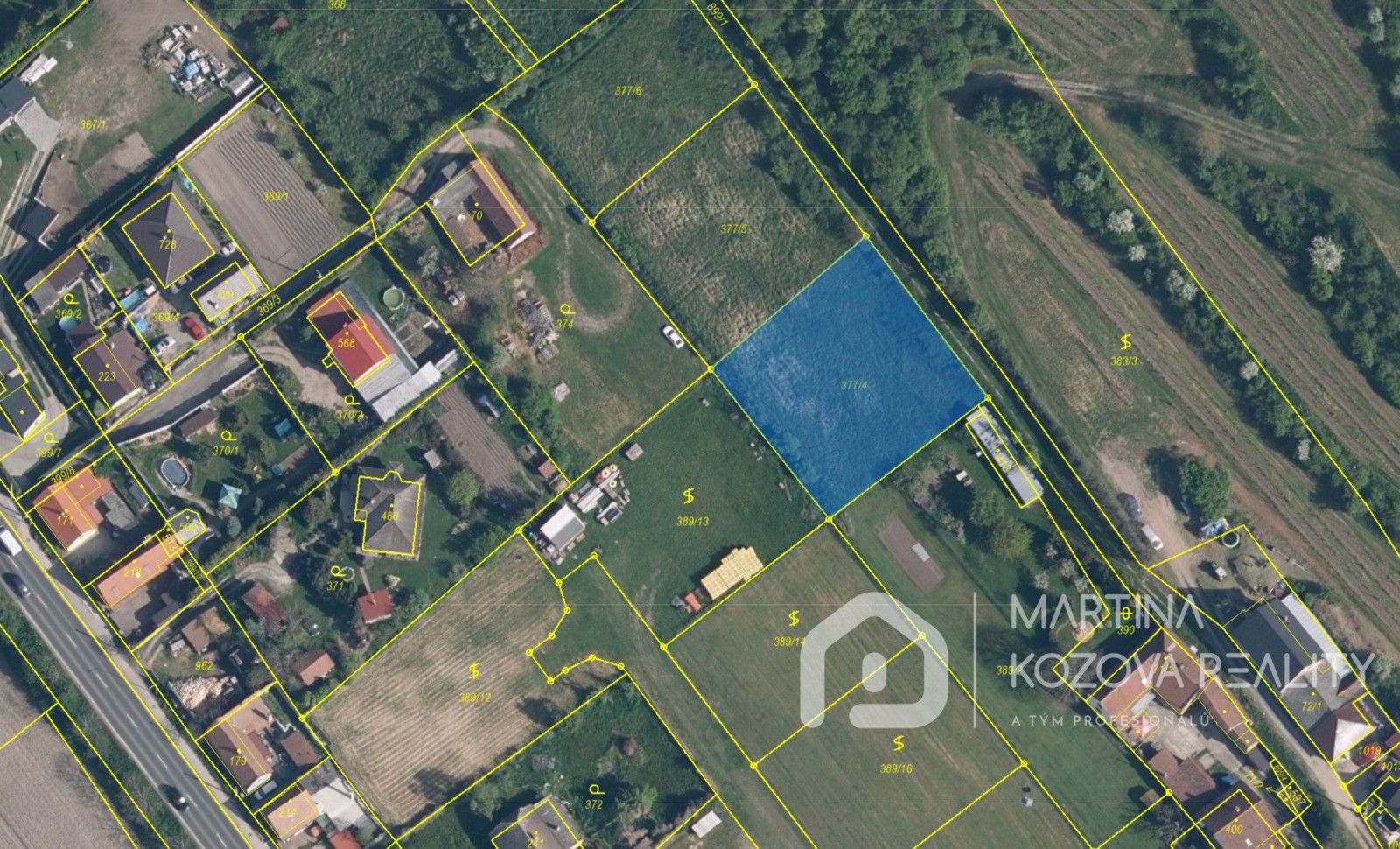 Prodej pozemek pro bydlení - Kly, 1 283 m²
