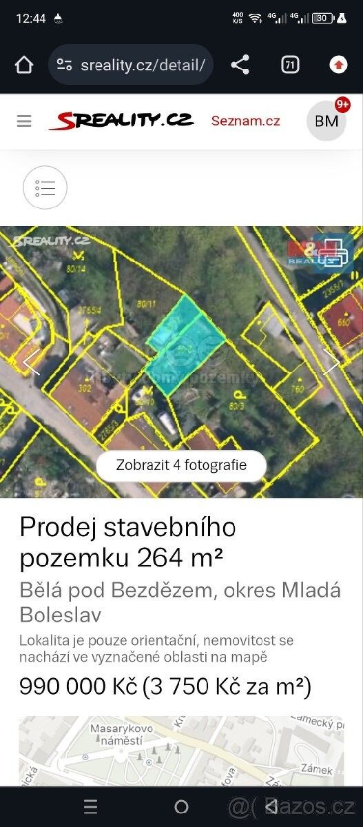Pozemky pro bydlení, Mladá Boleslav, 293 01