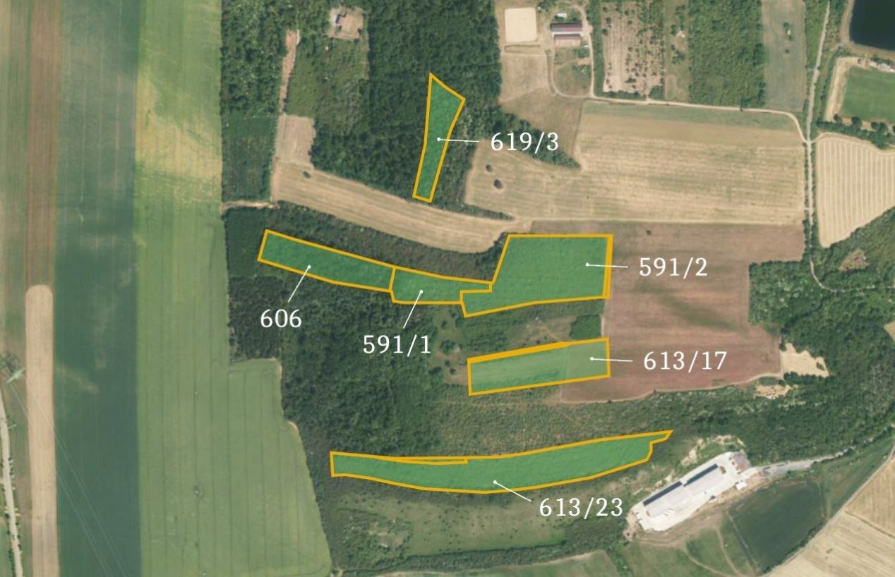 Zemědělské pozemky, Dřínov, 28 854 m²