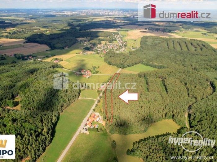 Lesy, Křemže, Mříč, 8 539 m²