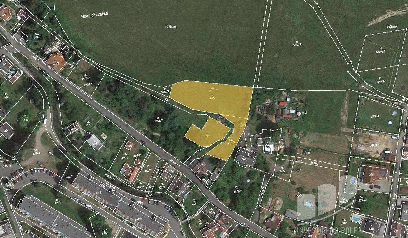 Prodej pozemek pro bydlení - Cvikov II, Cvikov, 2 810 m²
