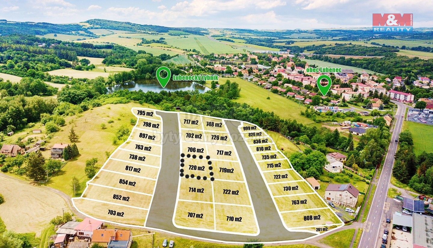 Pozemky pro bydlení, Lubenec, 720 m²