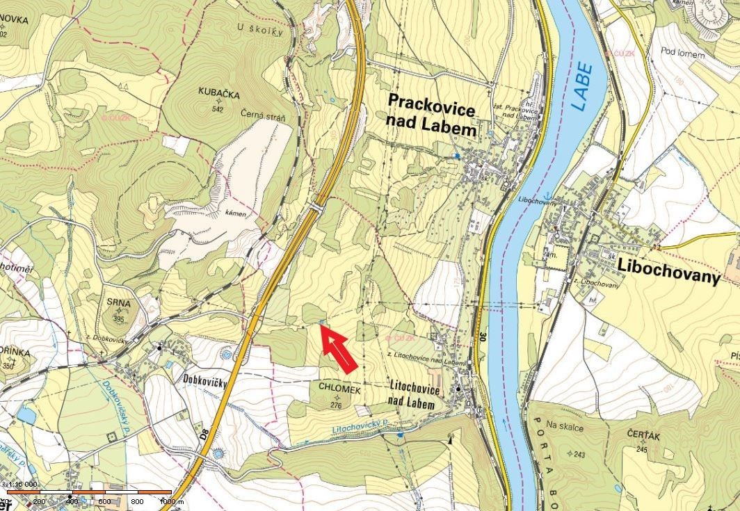 Prodej pozemek - Prackovice nad Labem, 411 33, 774 m²