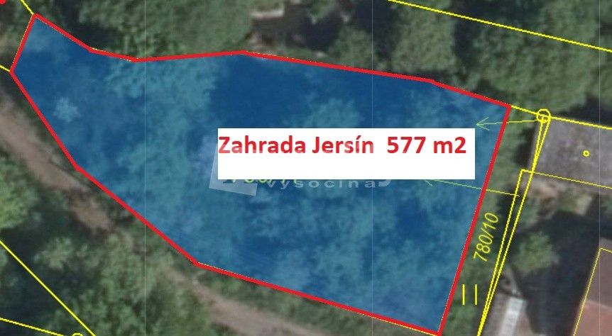 Prodej zahrada - Jersín, 577 m²