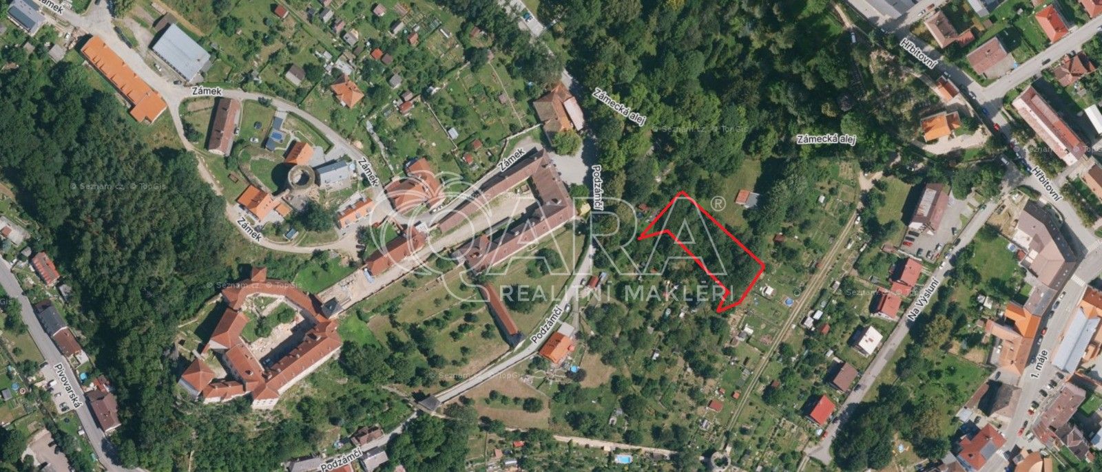 Prodej pozemek - Podzámčí, Vimperk, 1 883 m²