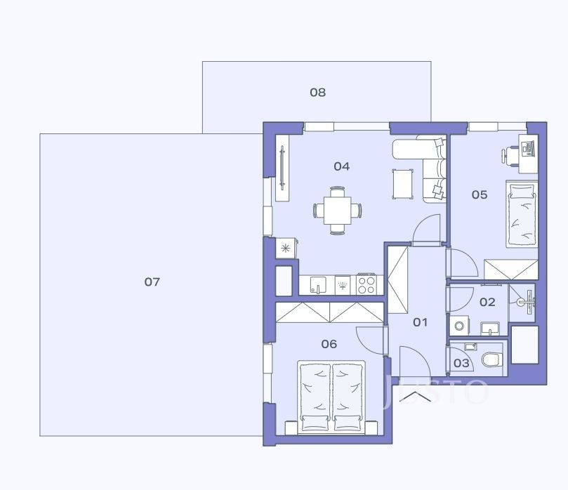Prodej byt 3+kk - Československého exilu, Modřany, Praha, Česko, 131 m²