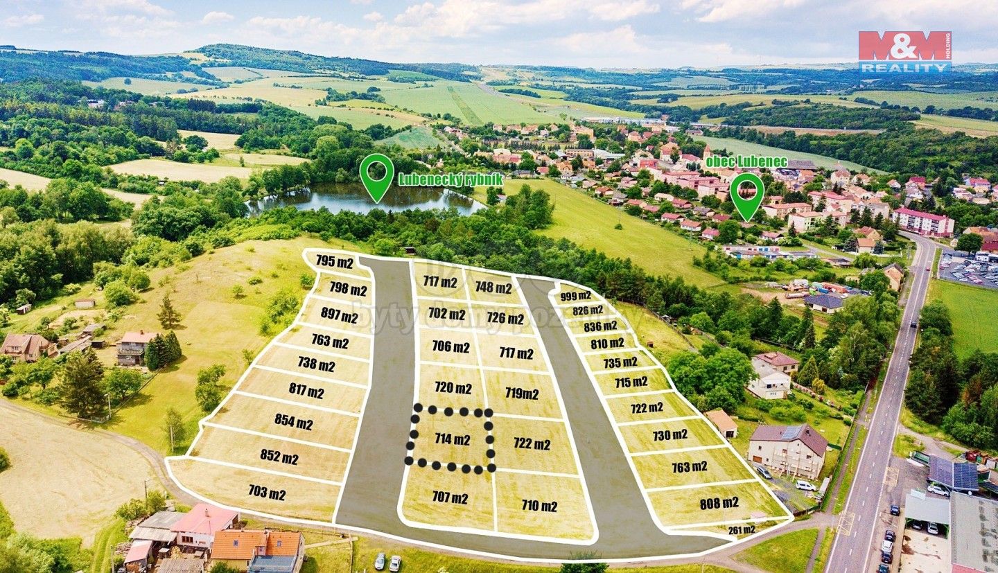 Pozemky pro bydlení, Lubenec, 714 m²