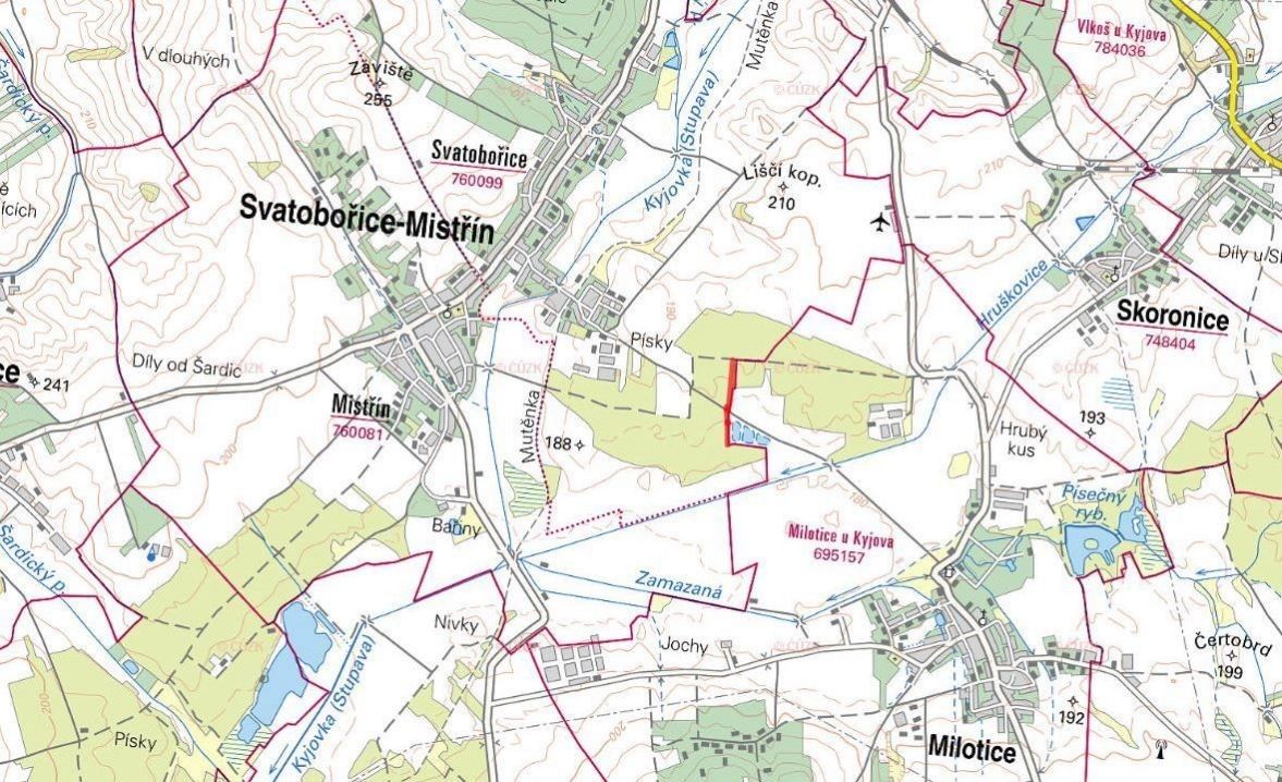 Prodej les - Svatobořice-Mistřín, 4 569 m²