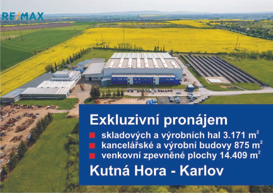 Výrobní prostory, Čáslavská, Karlov, Kutná Hora, Česko, 18 455 m²