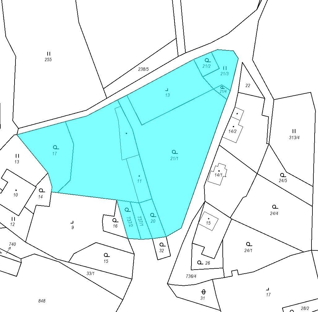 Pozemky pro bydlení, Trhomné 4, Krsy, 4 316 m²