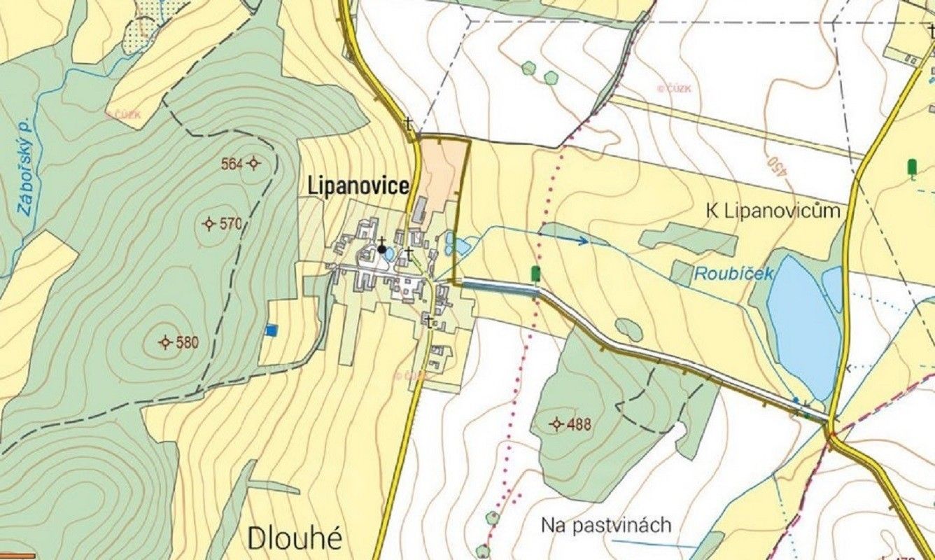 Prodej zemědělský pozemek - Lipanovice, Záboří, 3 688 m²