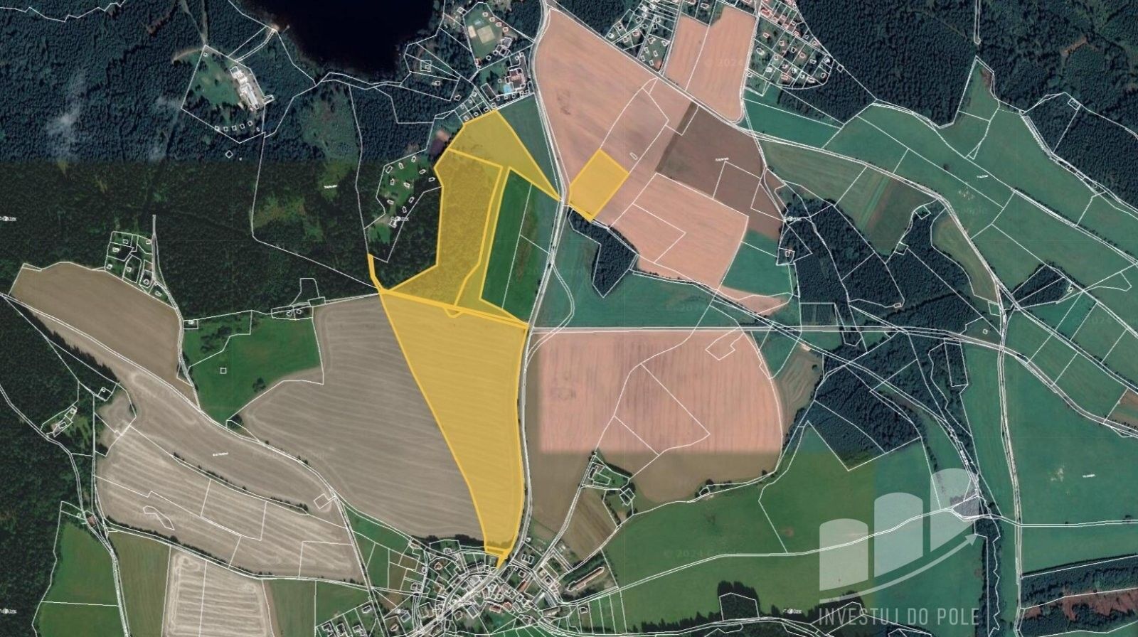 Prodej zemědělský pozemek - Vlachovice, 14 117 m²