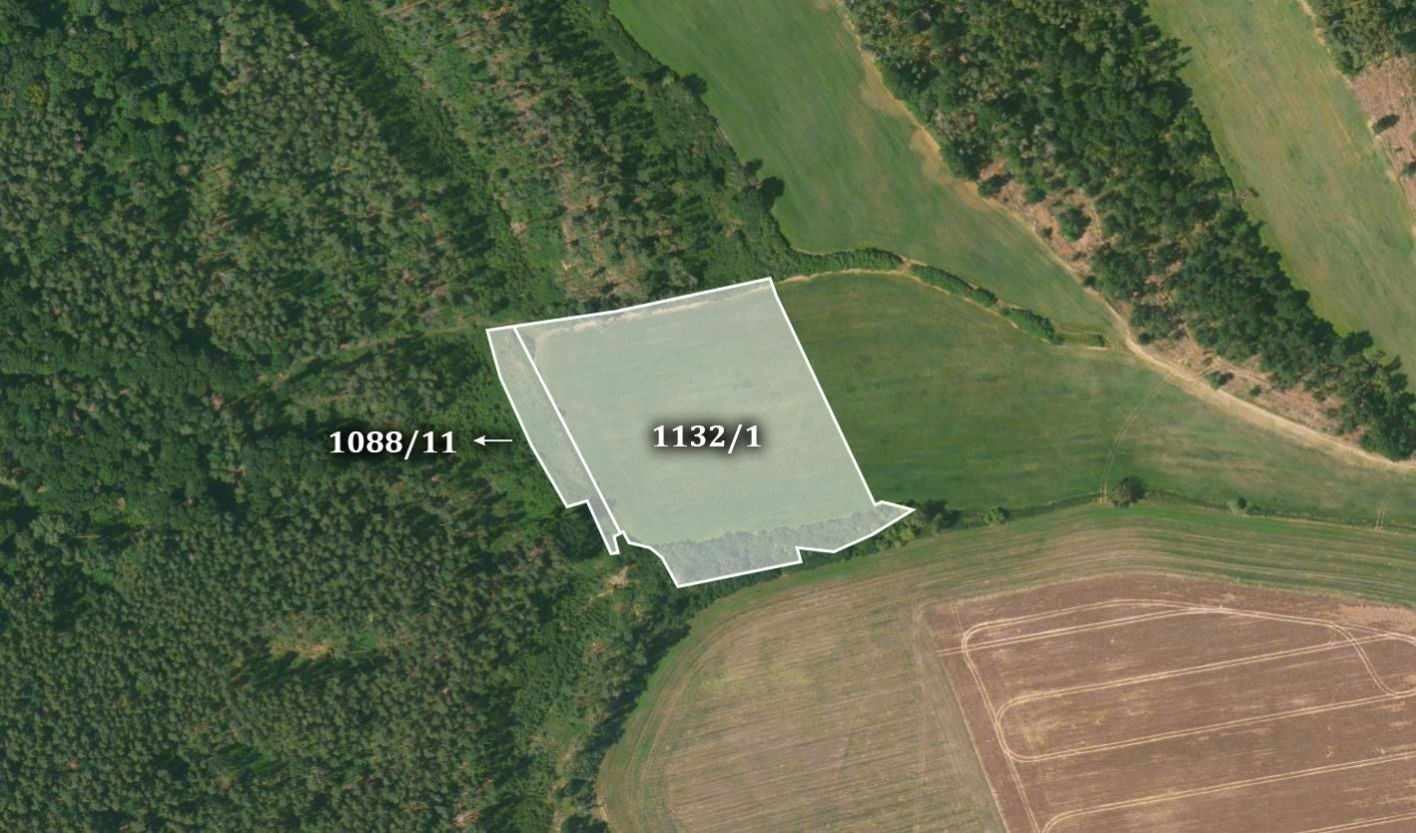 Prodej zemědělský pozemek - Dnešice, 17 417 m²