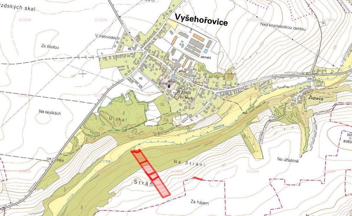 Prodej les - Vyšehořovice, 19 741 m²