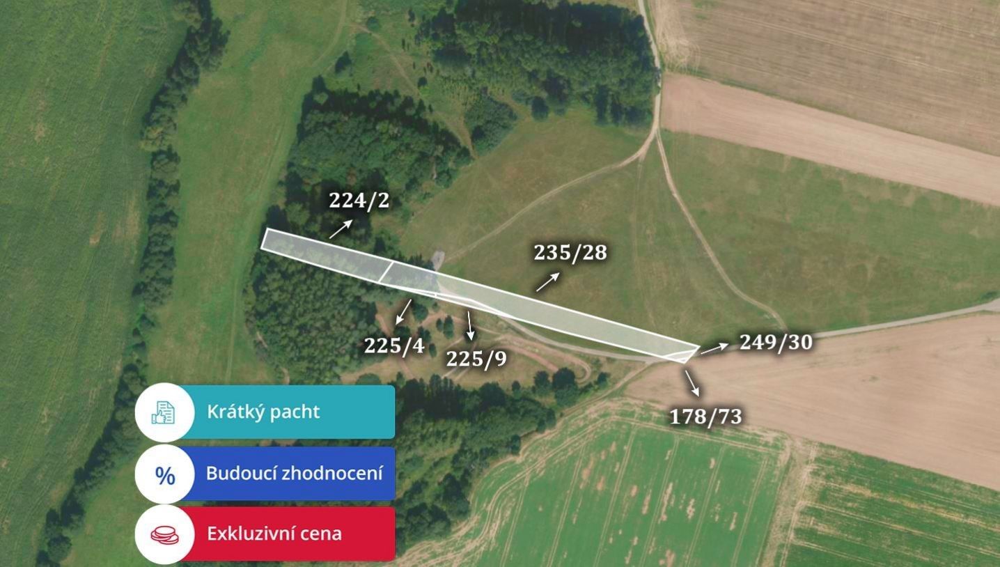 Prodej zemědělský pozemek - Dolní Nová Ves, Lázně Bělohrad, 5 461 m²