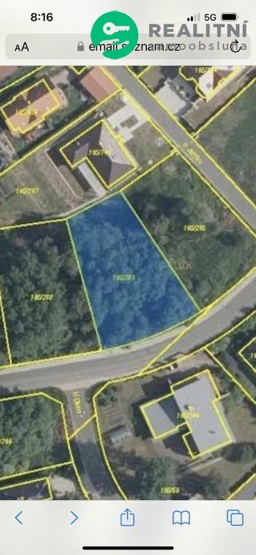 Prodej pozemek pro bydlení - Jenišov, 1 092 m²
