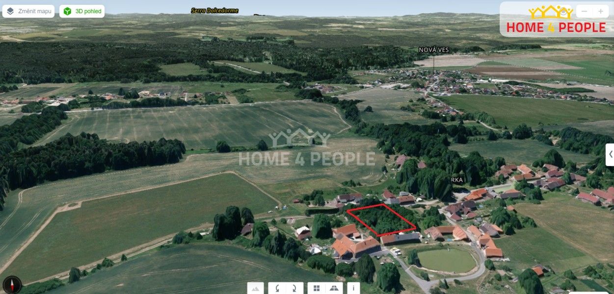 Prodej pozemek pro bydlení - Hůrka, Nová Ves, 1 975 m²