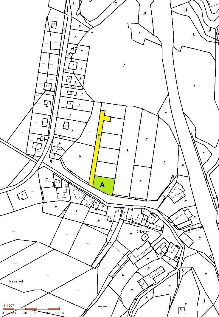 Prodej pozemek pro bydlení - Chloumek, Újezd u Chocně, 1 000 m²