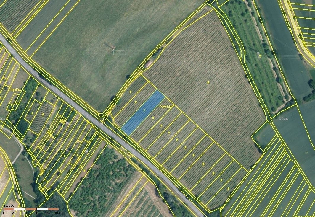 Prodej pozemek - Vlkoš, Hodonín, 673 m²