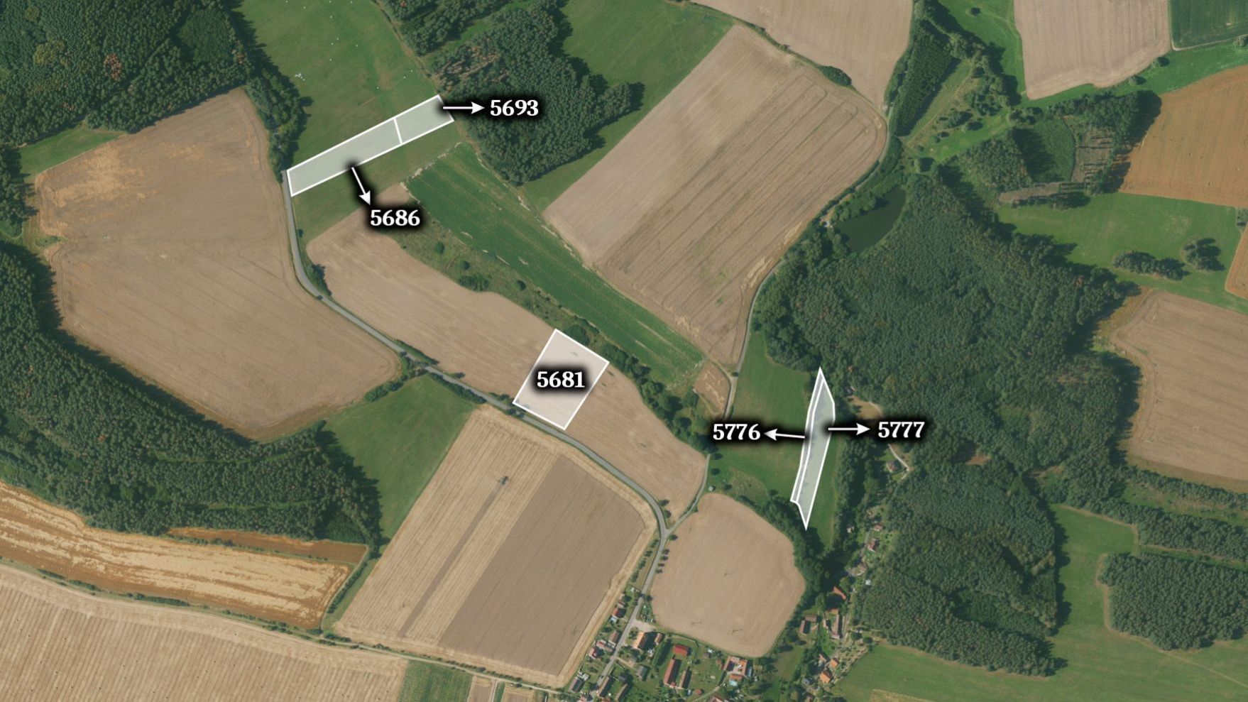 Prodej zemědělský pozemek - Slabčice, 6 514 m²