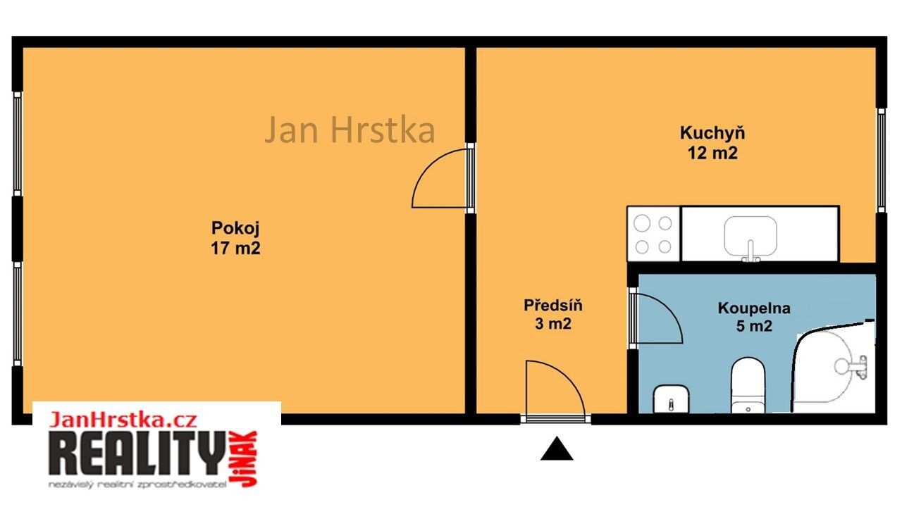 Pronájem byt 1+1 - Masarykova, Klíše, Ústí nad Labem, Česko, 37 m²