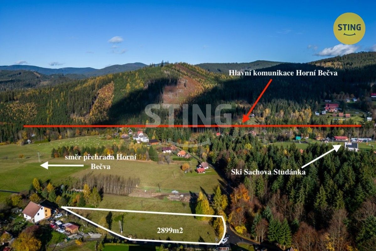 Prodej pozemek pro bydlení - Horní Bečva, 756 57, 2 899 m²