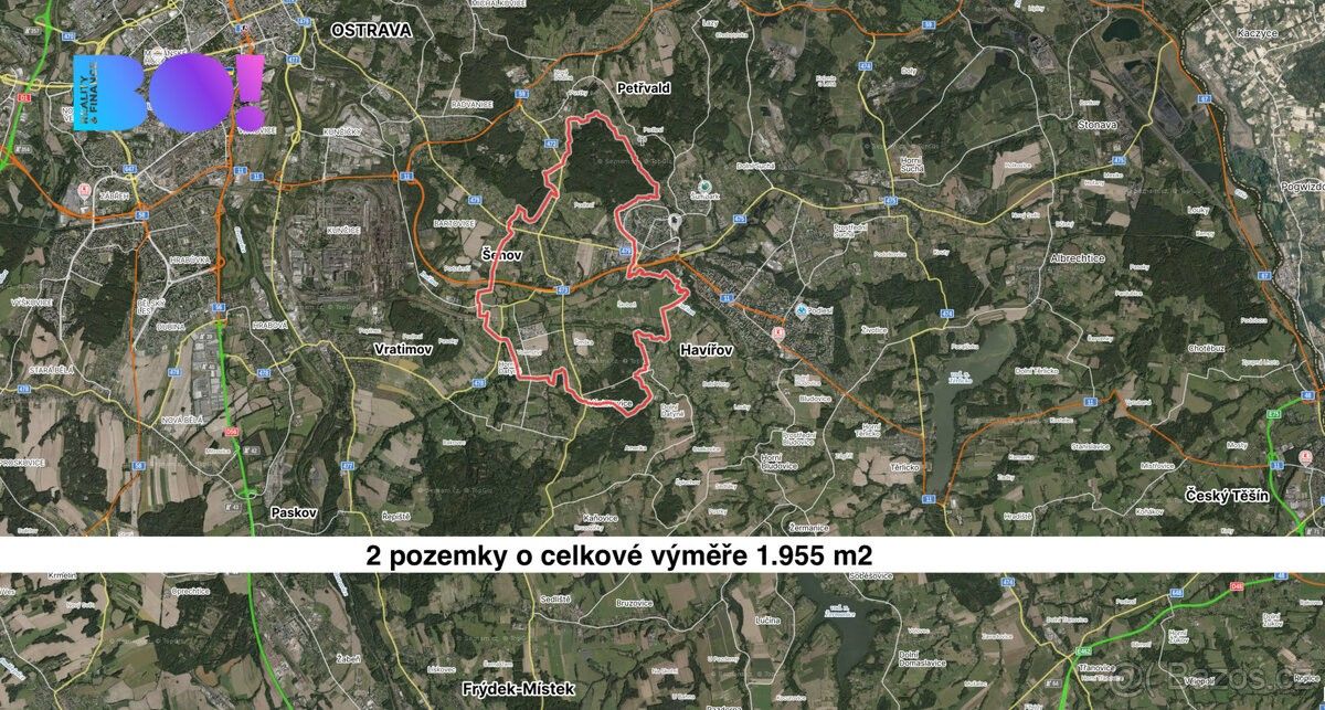 Prodej zemědělský pozemek - Šenov u Ostravy, 739 34, 1 955 m²