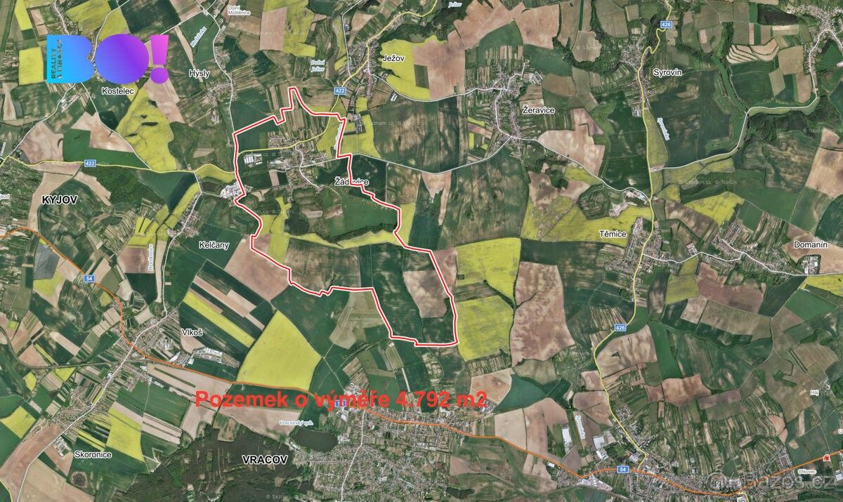 Louky, Žádovice, 696 49, 4 792 m²
