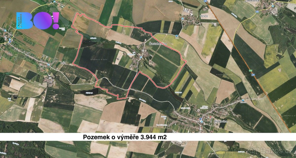 Zemědělské pozemky, Moravské Budějovice, 676 02, 3 944 m²