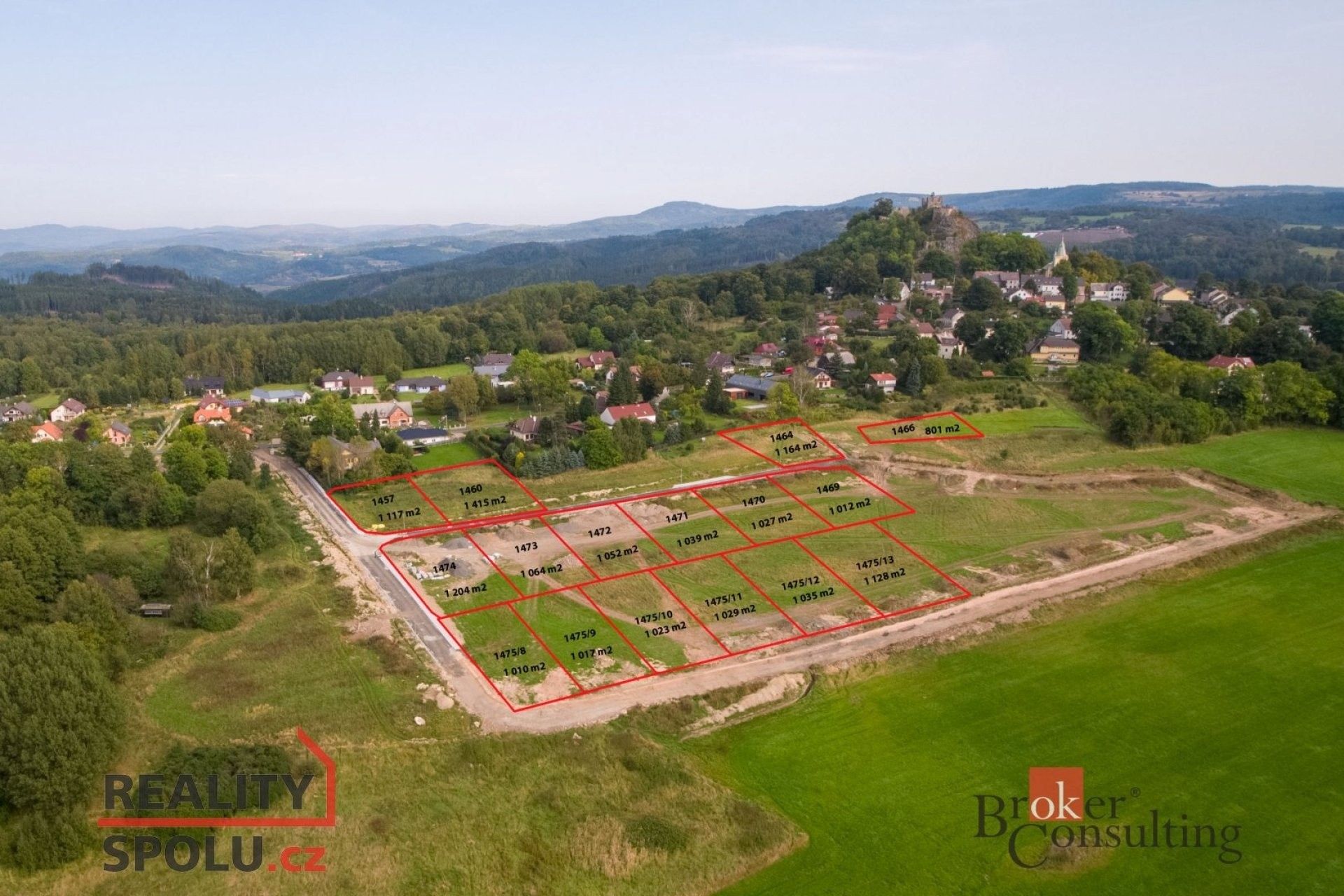 Prodej pozemek pro bydlení - Andělská Hora, 893 m²