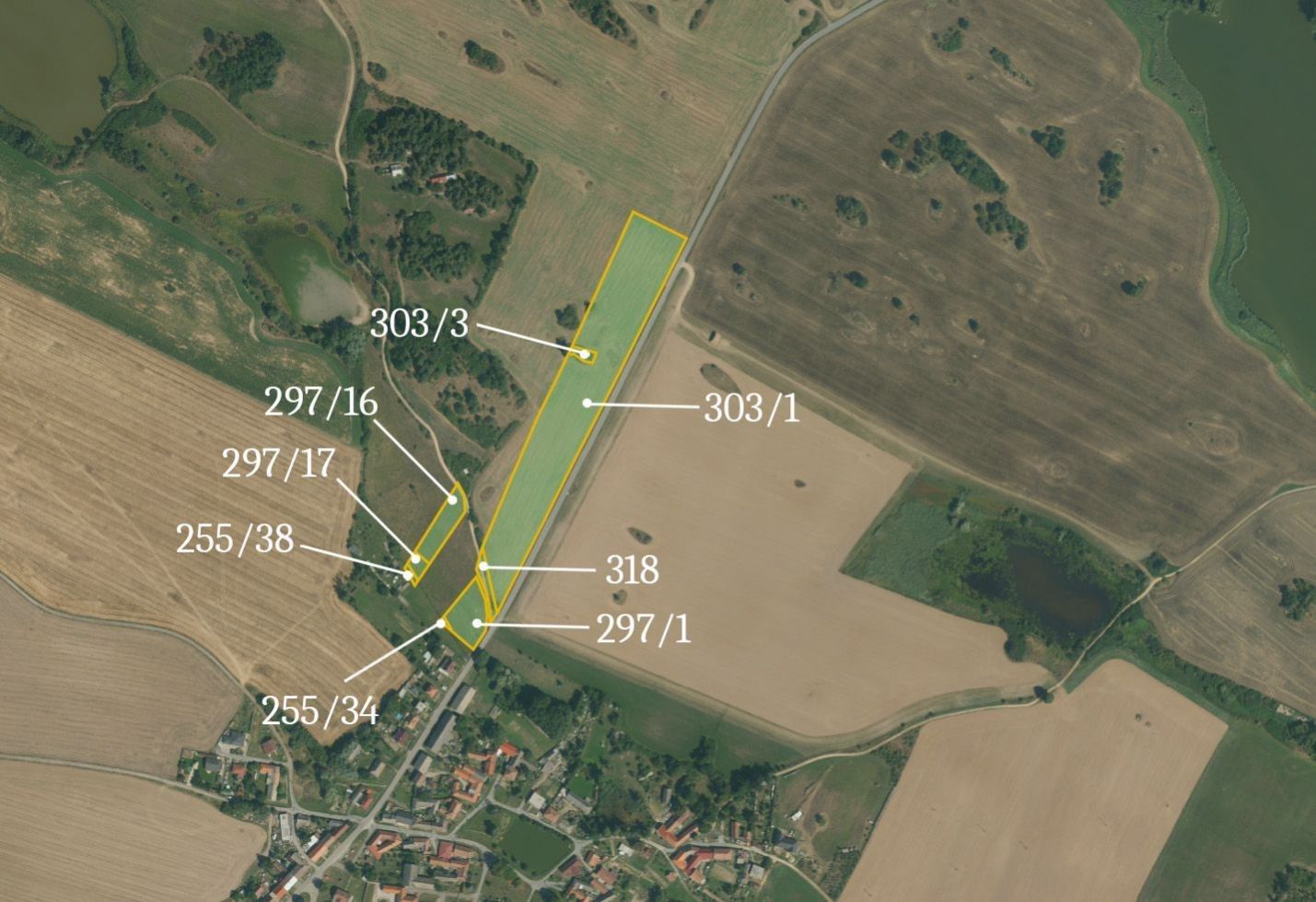 Zemědělské pozemky, Vladislav, 9 702 m²