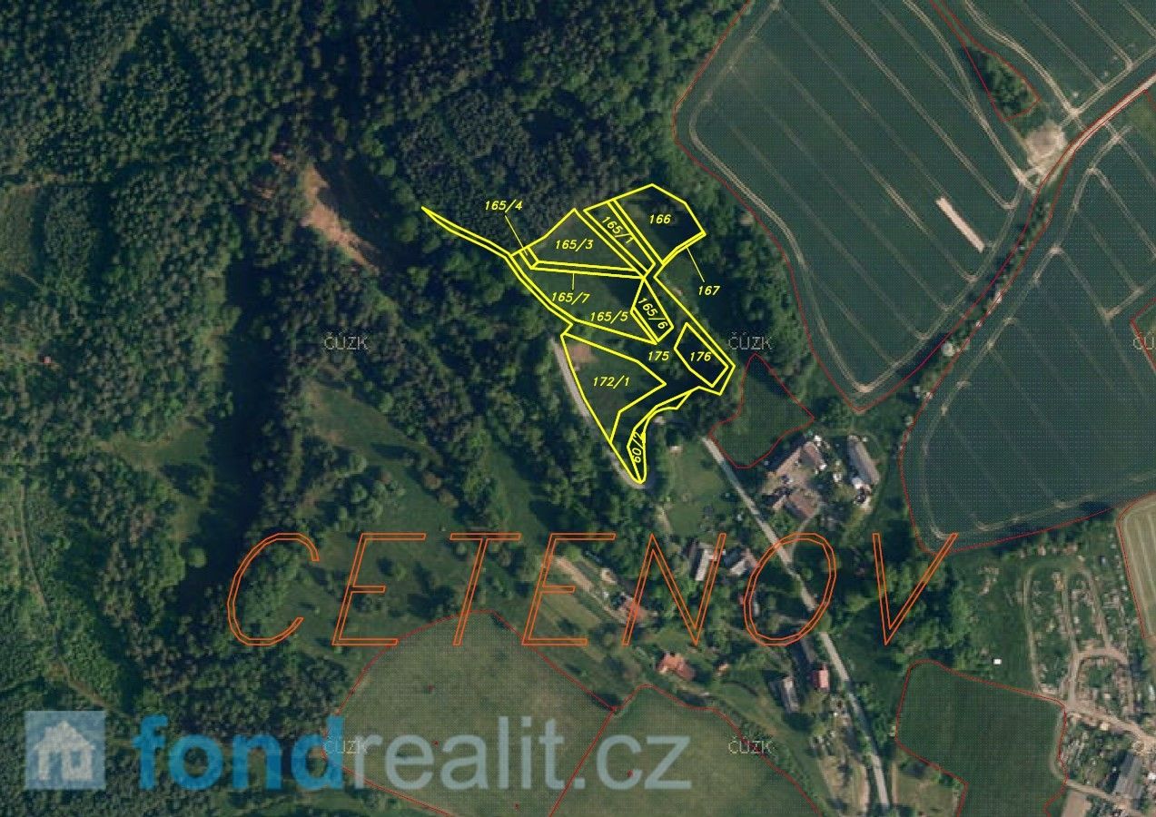 Prodej zemědělský pozemek - Cetenov, 12 765 m²