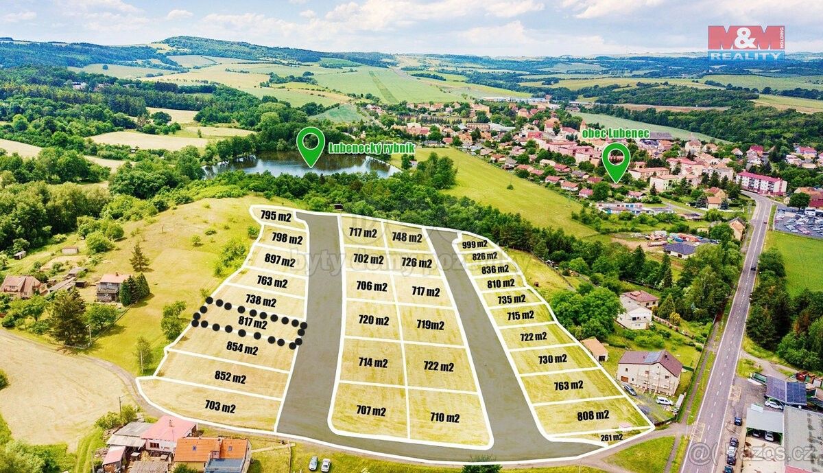 Prodej pozemek pro bydlení - Lubenec, 439 83, 817 m²