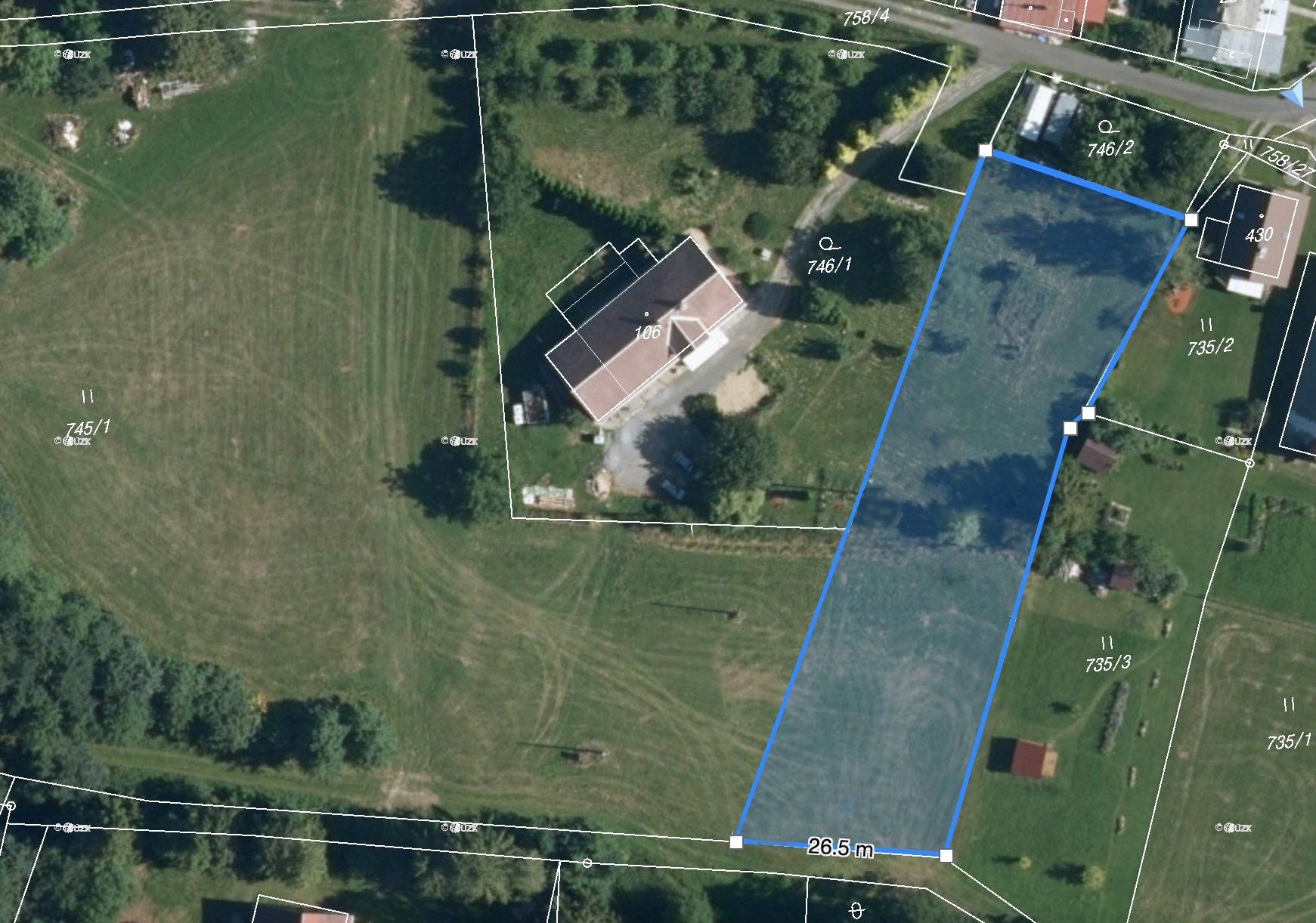 Pozemky pro bydlení, Supíkovice, 2 200 m²