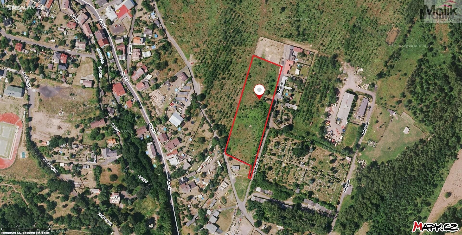 Prodej zahrada - Hřbitovní, Horní Jiřetín, 8 492 m²