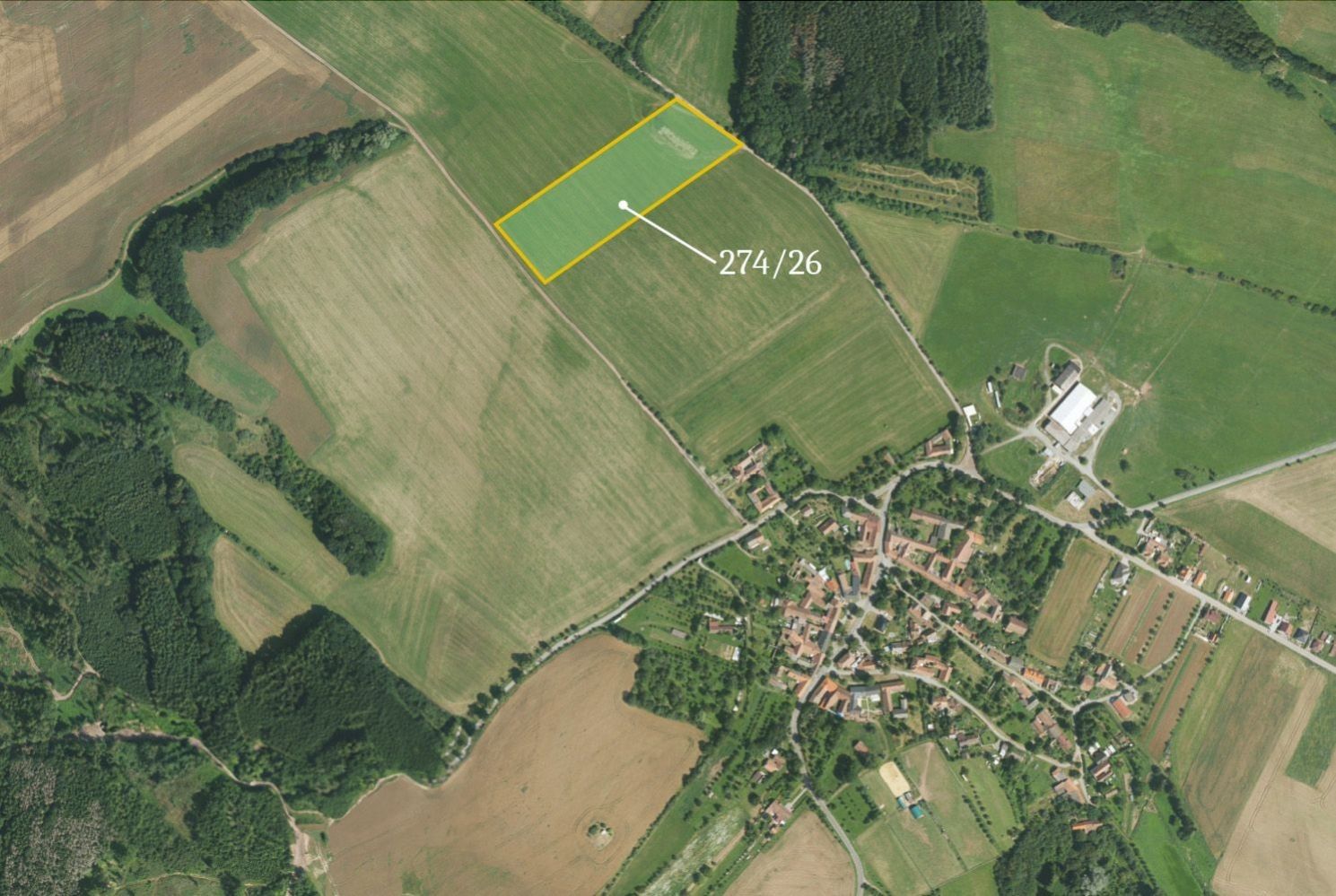 Zemědělské pozemky, Drválovice, Vanovice, 16 538 m²
