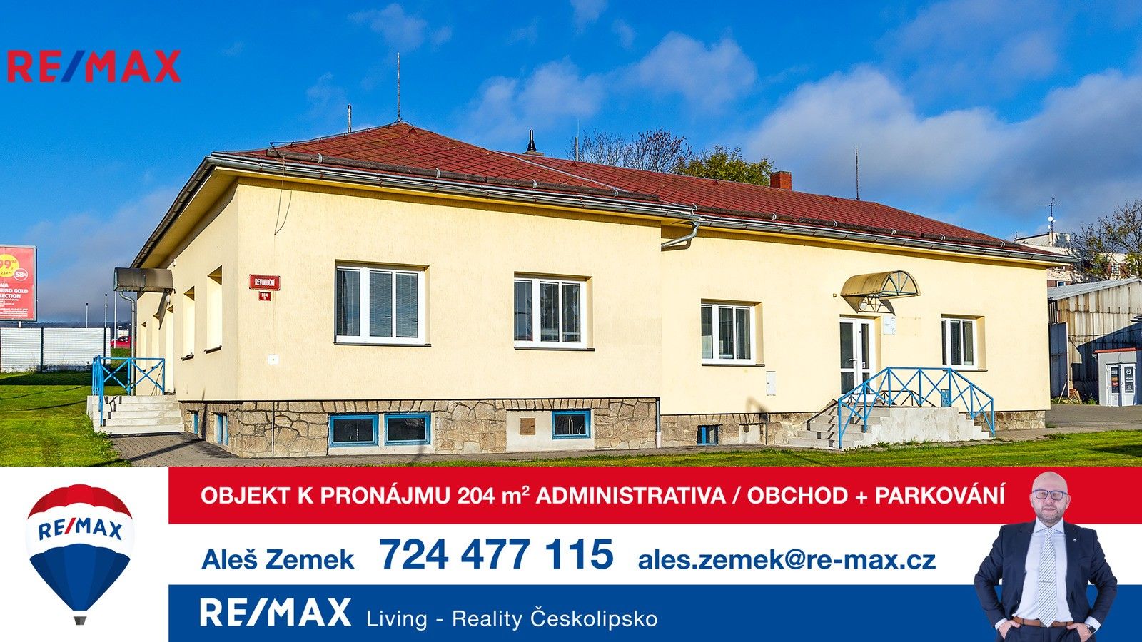 Pronájem kancelář - Nový Bor, 204 m²