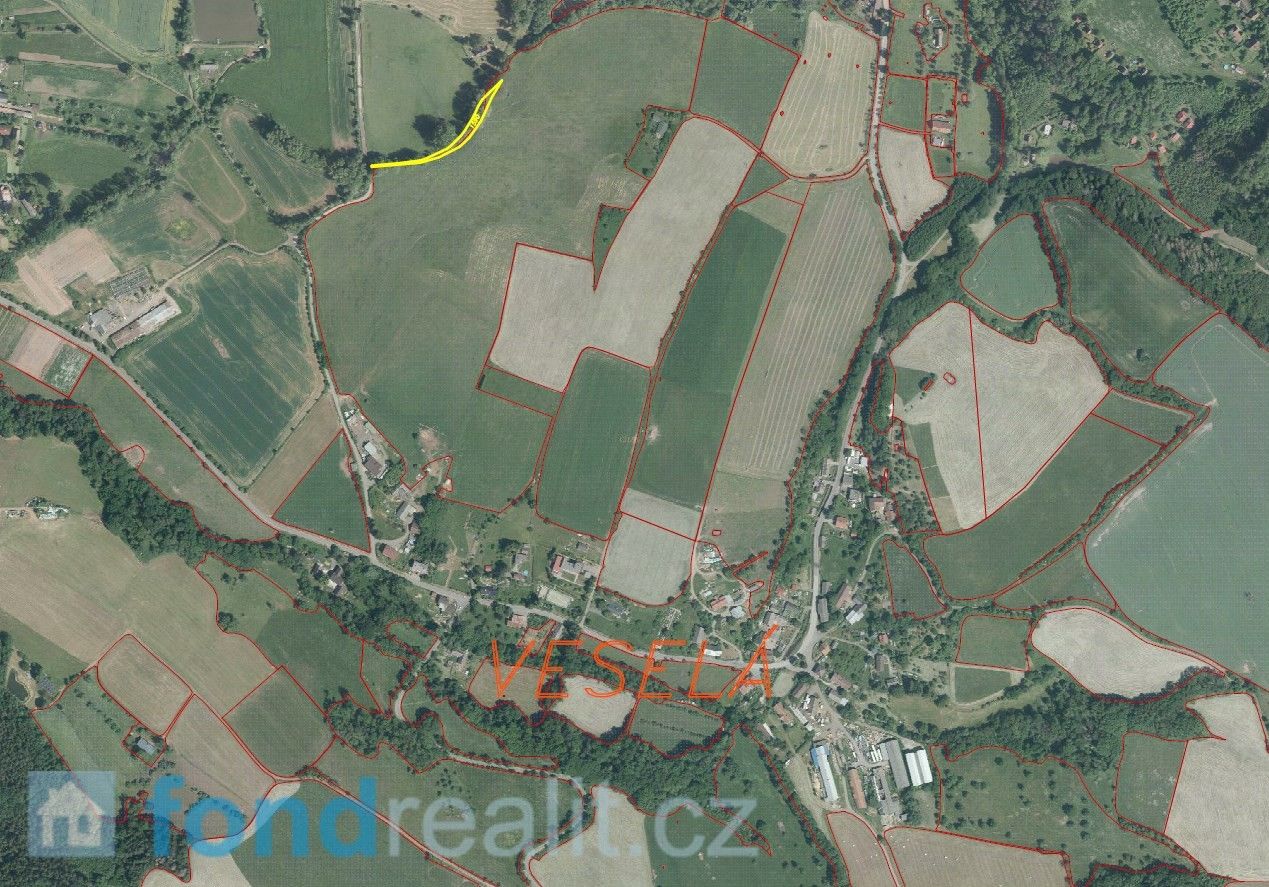 Prodej pozemek - Veselá, 1 208 m²