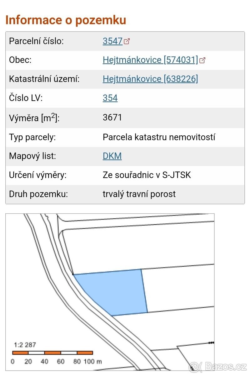 Prodej pozemek - Broumov, 550 01, 1 836 m²