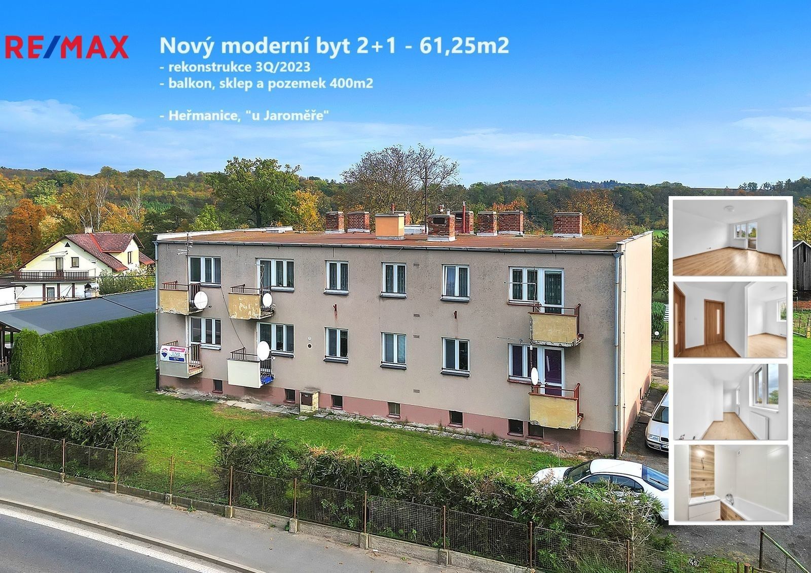 Prodej byt 2+1 - Heřmanice, 61 m²