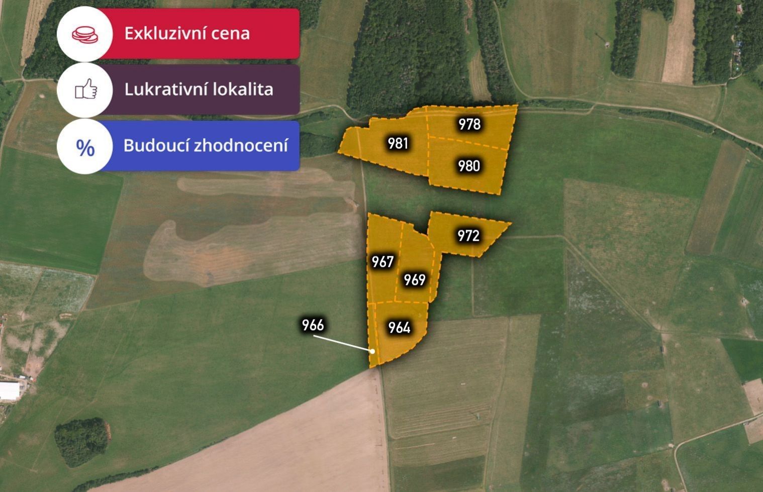 Prodej zemědělský pozemek - Čisovice, 72 040 m²