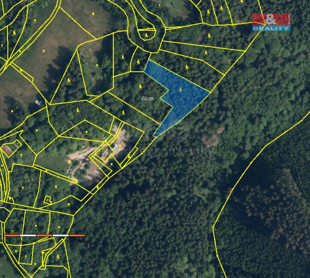Prodej les - Líšný 2.díl, 1 047 m²