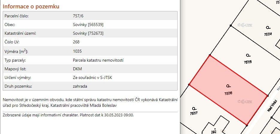 Prodej pozemek - Bezno, 294 29, 1 035 m²