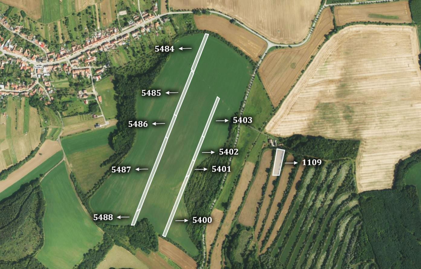Prodej zemědělský pozemek - Diváky, 18 385 m²