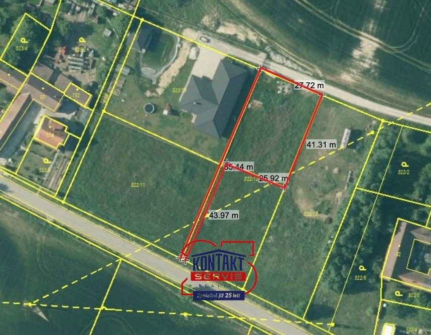 Prodej pozemek pro bydlení - Hůrky, Lišov, 1 223 m²