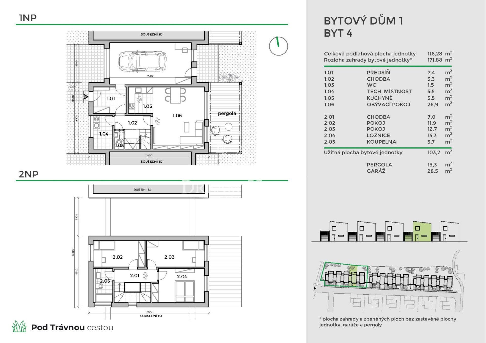 Prodej byt 4+kk - Nymburk, 132 m²