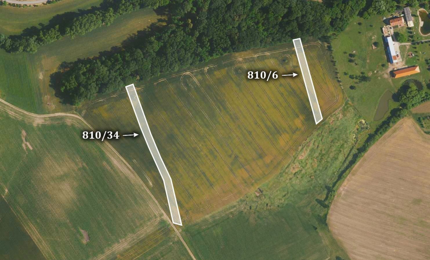 Zemědělské pozemky, Honětice, 4 168 m²