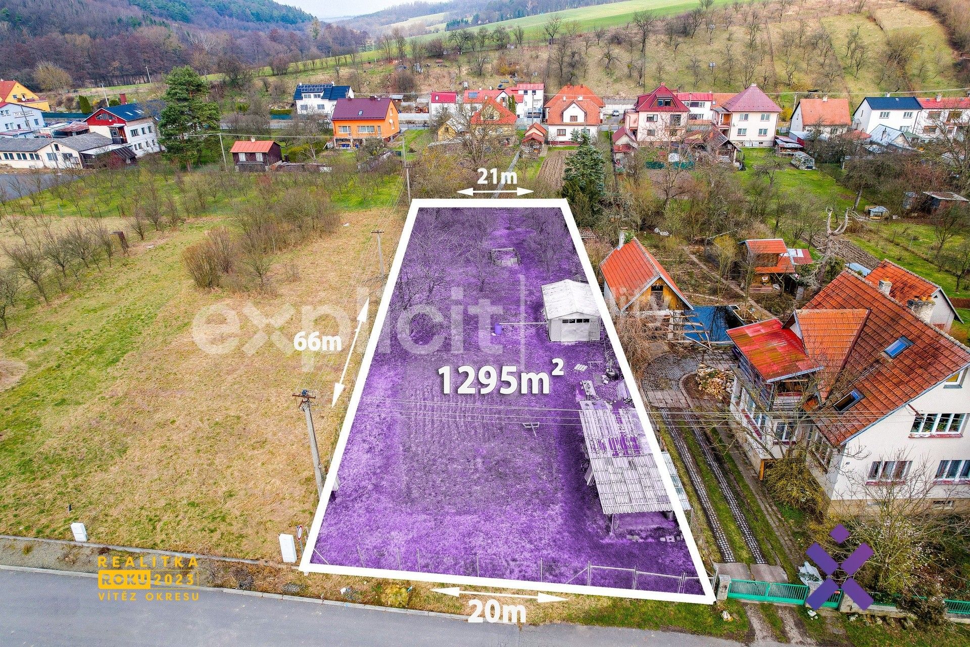 Pozemky pro bydlení, Rovinka, Zlín, 1 295 m²