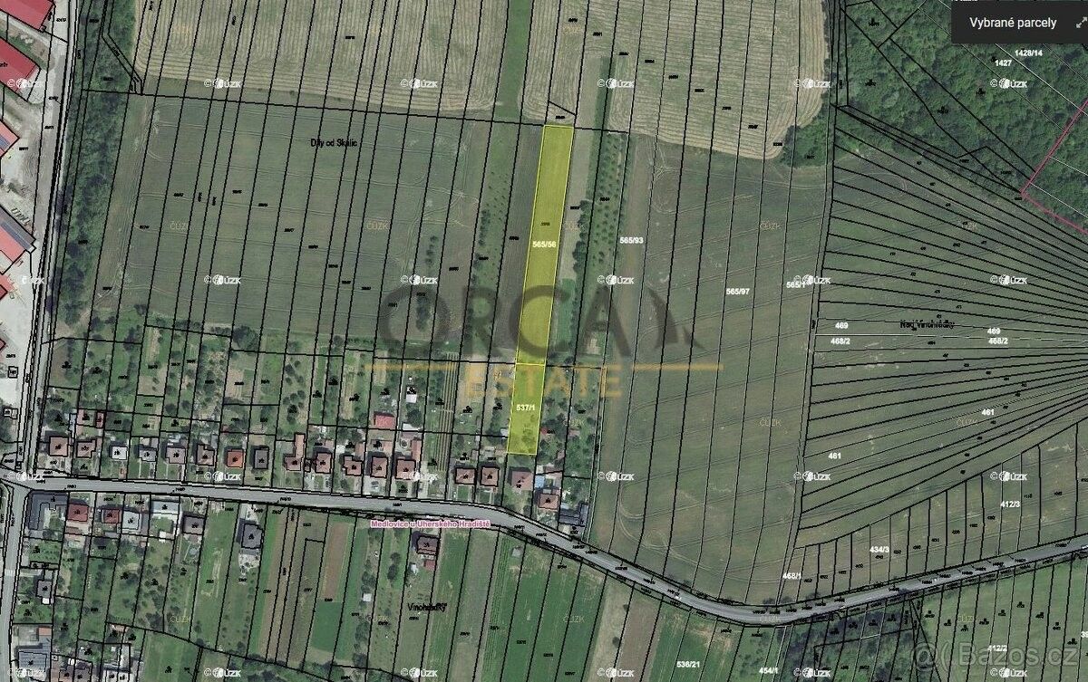 Zemědělské pozemky, Medlovice, 687 41, 1 344 m²
